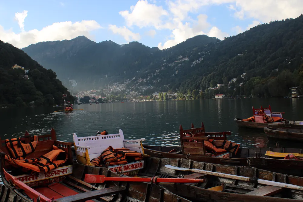 Boats on Naini Lake, Nainital