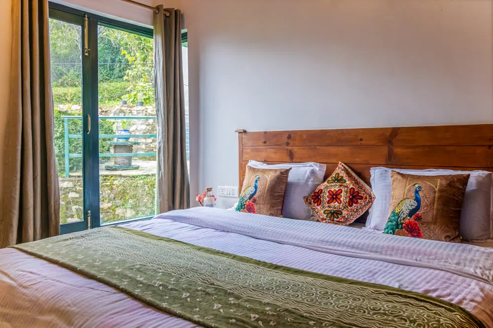 The Orchard Attic, attic bedroom at Joie de Vivre Mukteshwar