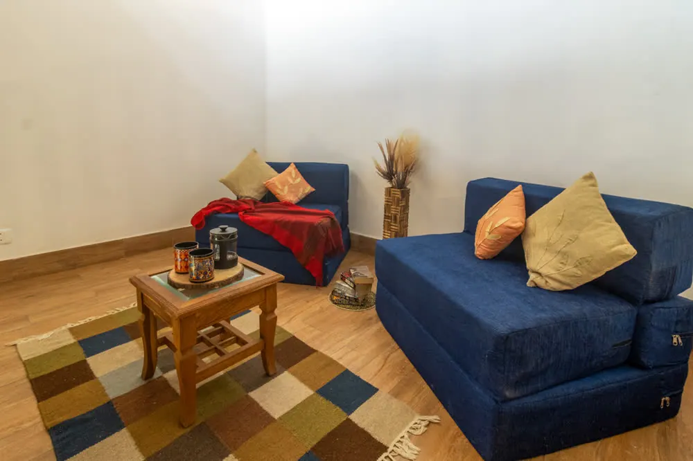 The Orchard Attic, attic bedroom at Joie de Vivre Mukteshwar